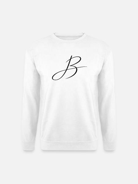 Name mit B Initiale für Ben Benjamin Bastian - Unisex Pullover - Weiß