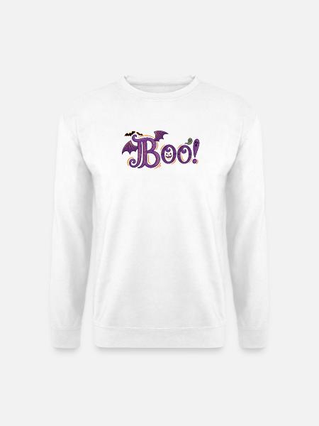 Buh! Geister und Fledermäuse. - Unisex Pullover - Weiß