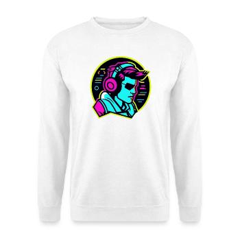 Gamer - Unisex Pullover - Weiß - Vorne - Alina (178cm) & Michal (187cm)