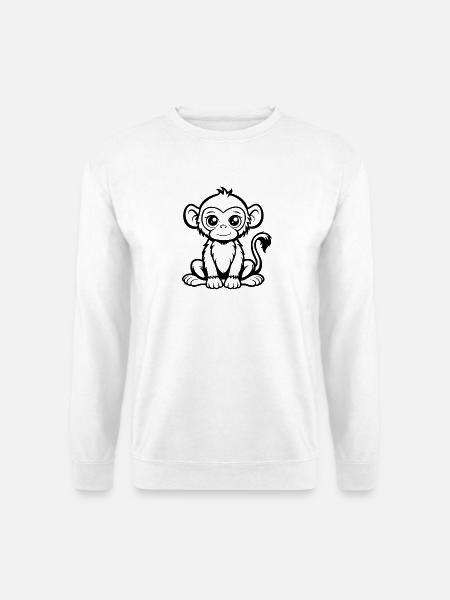 Unschuldiger Affe - Unisex Pullover - Weiß