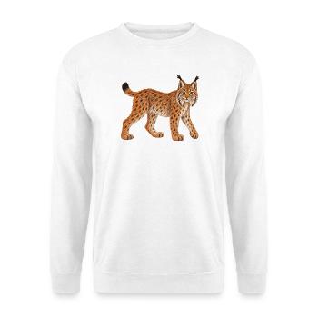 Luchs - Unisex Pullover - Weiß - Vorne - Alina (178cm) & Michal (187cm)
