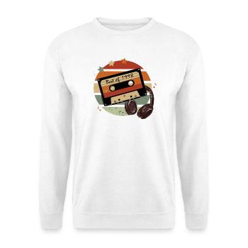 28. Geburtstag Jahrgang 1998 Retro Kassette - Unisex Pullover - Weiß - Vorne - Alina (178cm) & Michal (187cm)