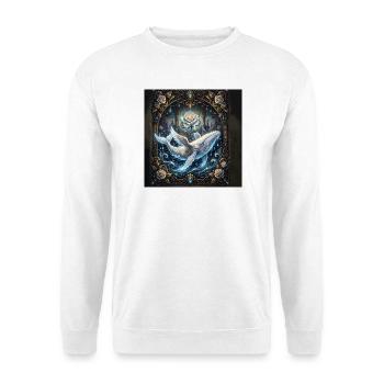 Himmlische Liebe - Unisex Pullover - Weiß - Vorne - Alina (178cm) & Michal (187cm)