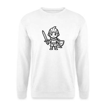 Baby Knight - Unisex Pullover - Weiß - Vorne - Alina (178cm) & Michal (187cm)