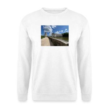 Burg von Chenonceau - Unisex Pullover - Weiß - Vorne - Alina (178cm) & Michal (187cm)