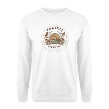 Prairie Stewards Native Prairie - Unisex Pullover - Weiß - Vorne - Alina (178cm) & Michal (187cm)