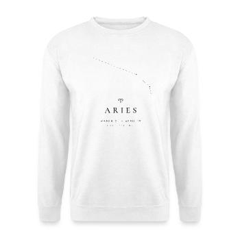 Sternbild Böder — Wahre Himmelskarte - Unisex Pullover - Weiß - Vorne - Alina (178cm) & Michal (187cm)