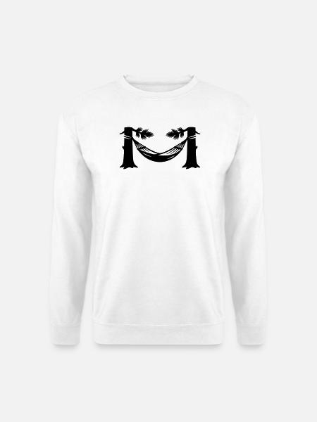 Haengematte Wald Silhouette - Unisex Pullover - Weiß