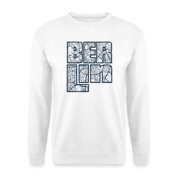 Berlin 2 - Unisex Pullover - Weiß - Vorne - Alina (178cm) & Michal (187cm)