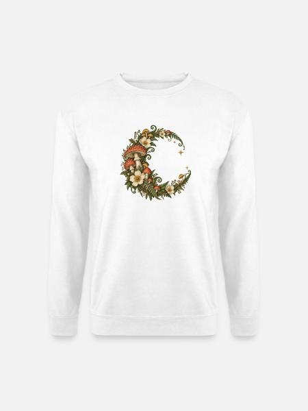 Hummel mit floralen Flügeln - Unisex Pullover - Weiß
