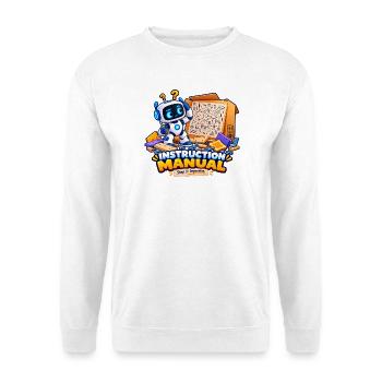 Bedienungsanleitung - Unisex Pullover - Weiß - Vorne - Alina (178cm) & Michal (187cm)