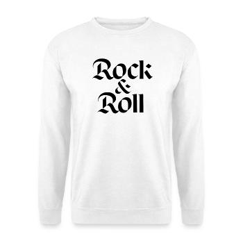 Gothic Rock and Roll - Unisex Pullover - Weiß - Vorne - Alina (178cm) & Michal (187cm)