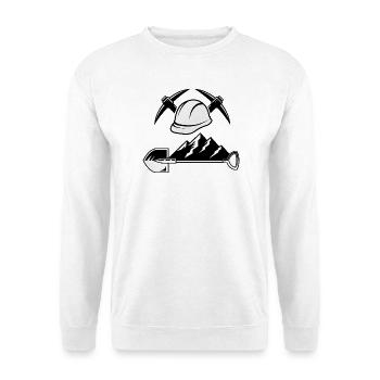 Mineralien Steine Geologie Sammler Mineral Geologe - Unisex Pullover - Weiß - Vorne - Alina (178cm) & Michal (187cm)