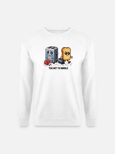 Toaster und Tost - Scheidung - - Unisex Pullover - Weiß