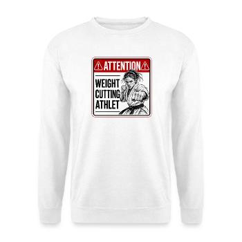 Attention weight cutting Athlet 2 - Unisex Pullover - Weiß - Vorne - Alina (178cm) & Michal (187cm)