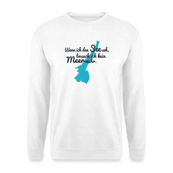 Gardasee - Unisex Pullover - Weiß - Vorne - Alina (178cm) & Michal (187cm)