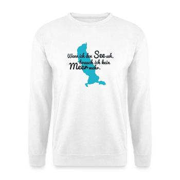 Tegernsee Bayern - Unisex Pullover - Weiß - Vorne - Alina (178cm) & Michal (187cm)