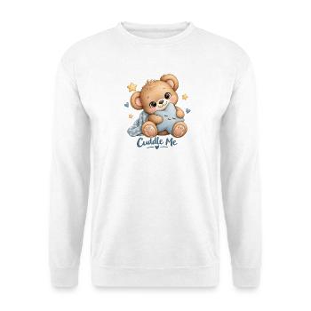 Kuscheltier Sternenfreund - Unisex Pullover - Weiß - Vorne - Alina (178cm) & Michal (187cm)