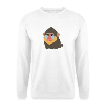 Mandrill - Unisex Pullover - Weiß - Vorne - Alina (178cm) & Michal (187cm)