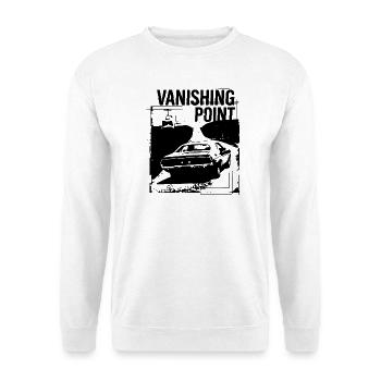 Verschwindungspunkt - Unisex Pullover - Weiß - Vorne - Alina (178cm) & Michal (187cm)