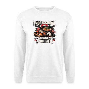 Japanisches Essen Sushi-Liebhaber Lustiger Kawaii-Feinschmecker - Unisex Pullover - Weiß - Vorne - Alina (178cm) & Michal (187cm)