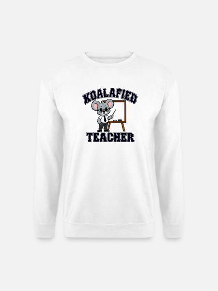 Koalafied Funny Educator Assistent Zitat - Unisex Pullover - Weiß