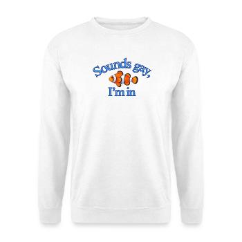 Sounds Gay - Unisex Pullover - Weiß - Vorne - Alina (178cm) & Michal (187cm)