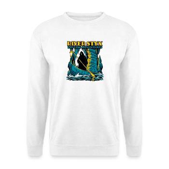 River Styx Rafting - Unisex Pullover - Weiß - Vorne - Alina (178cm) & Michal (187cm)