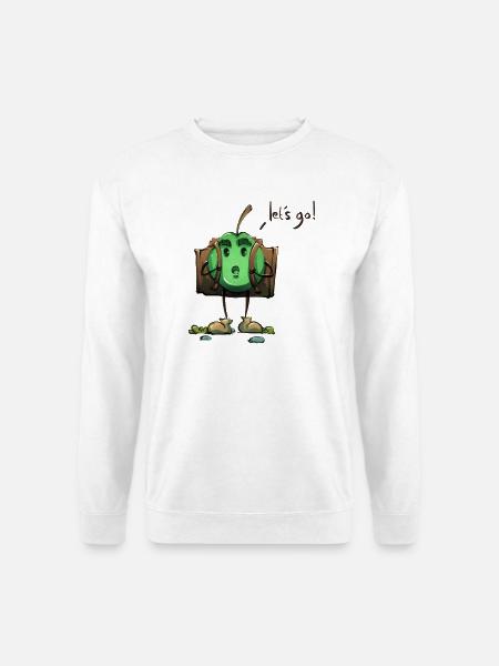 Apple Adventurer – Los geht's! - Unisex Pullover - Weiß