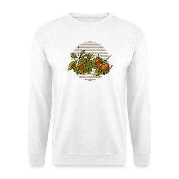 Kastanien - Unisex Pullover - Weiß - Vorne - Alina (178cm) & Michal (187cm)