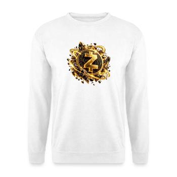 Zcash Privacy Revolution - Unisex Pullover - Weiß - Vorne - Alina (178cm) & Michal (187cm)