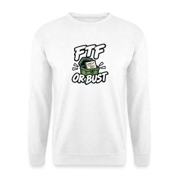 FTF oder nichts. - Unisex Pullover - Weiß - Vorne - Alina (178cm) & Michal (187cm)