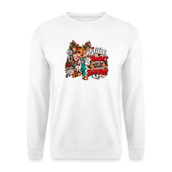 Stille Nacht Nicht auf meiner Station Pflege - Unisex Pullover - Weiß - Vorne - Alina (178cm) & Michal (187cm)