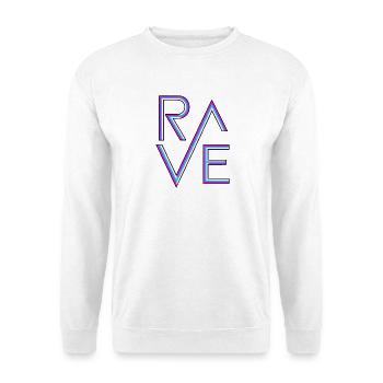 Rave Neon - Unisex Pullover - Weiß - Vorne - Alina (178cm) & Michal (187cm)