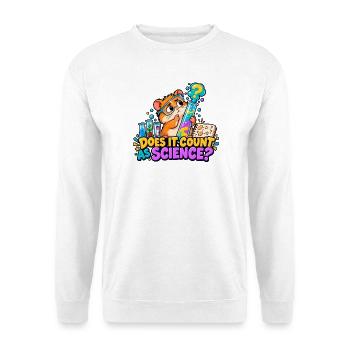 Zählt das als Wissenschaft? - Unisex Pullover - Weiß - Vorne - Alina (178cm) & Michal (187cm)