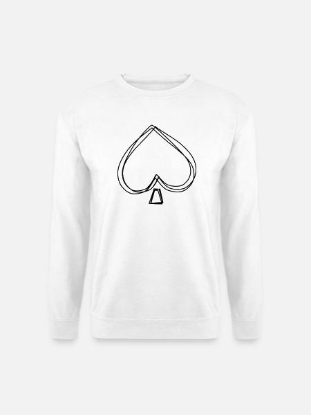 Pik handgezeichnet - Unisex Pullover - Weiß