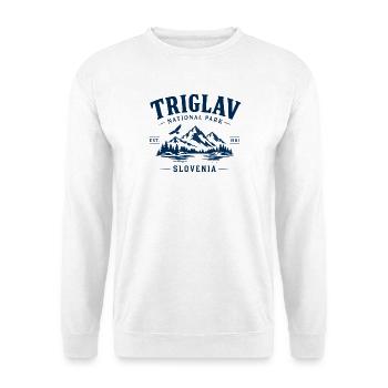 Triglav - National Park - Slovenia - Slowenien - Unisex Pullover - Weiß - Vorne - Alina (178cm) & Michal (187cm)