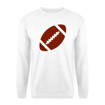 Football - Unisex Pullover - Weiß - Vorne - Alina (178cm) & Michal (187cm)
