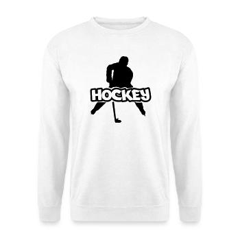 Hockey - Unisex Pullover - Weiß - Vorne - Alina (178cm) & Michal (187cm)
