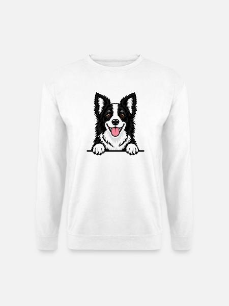 Border Collie - Unisex Pullover - Weiß