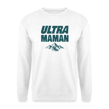 Ultra Maman Trail - Unisex Pullover - Weiß - Vorne - Alina (178cm) & Michal (187cm)