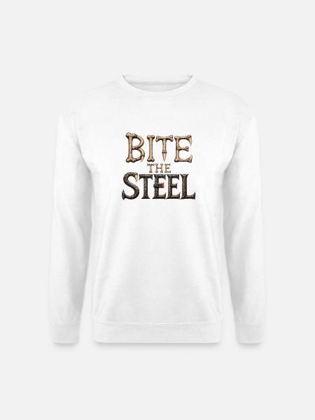 Bite The Steel Welding Wolf Shirt - Unisex Pullover - Weiß