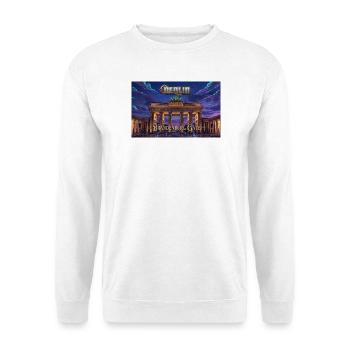 Brandenburger Tor - Unisex Pullover - Weiß - Vorne - Alina (178cm) & Michal (187cm)
