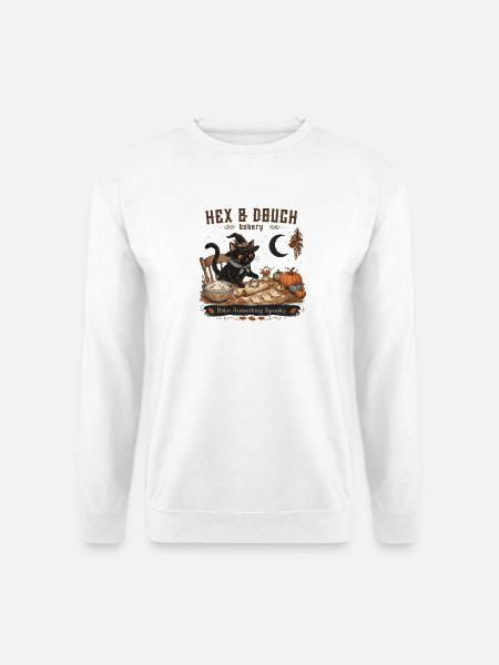 Hex & Dough Backen etwas Unheimliches - Unisex Pullover - Weiß