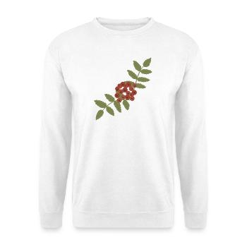 Crimson Rowan Cluster - Unisex Pullover - Weiß - Vorne - Alina (178cm) & Michal (187cm)