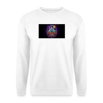 Grave Gamers Neon Skull - Unisex Pullover - Weiß - Vorne - Alina (178cm) & Michal (187cm)