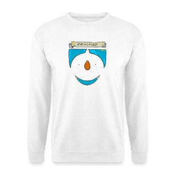 Nenimalt - Unisex Pullover - Weiß - Vorne - Alina (178cm) & Michal (187cm)