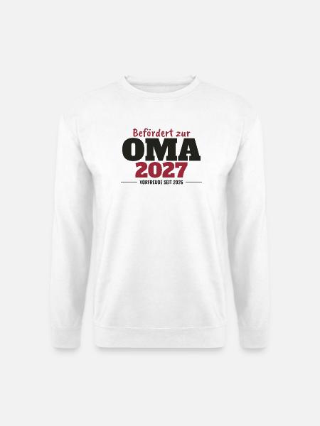 Befördert zur Oma 2027 - Unisex Pullover - Weiß