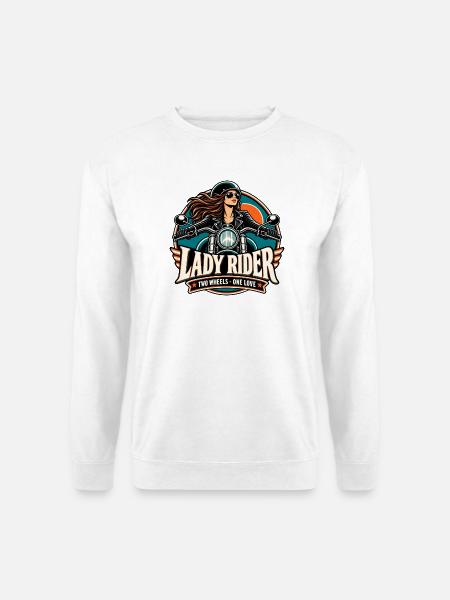 Lady Rider Motoheldin - Unisex Pullover - Weiß
