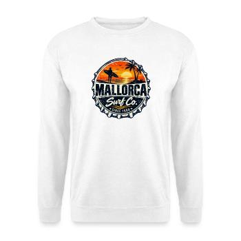 Mallorca - Spanien - Spain - Espana - Insel - Unisex Pullover - Weiß - Vorne - Alina (178cm) & Michal (187cm)